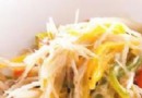 彩椒牛蒡丝