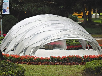 33万盆植栽布置成花海 台北花卉展伴民众过年